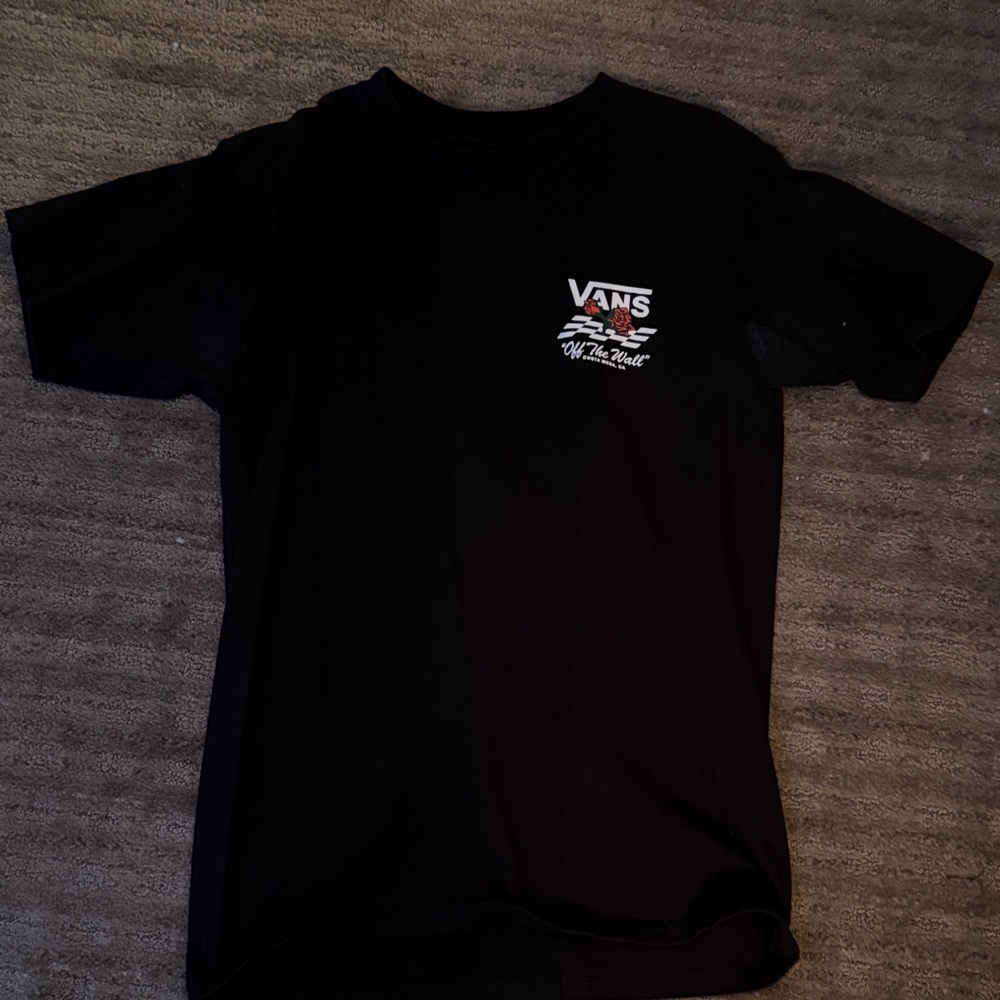 Vans Black Tee with Graphic Logo